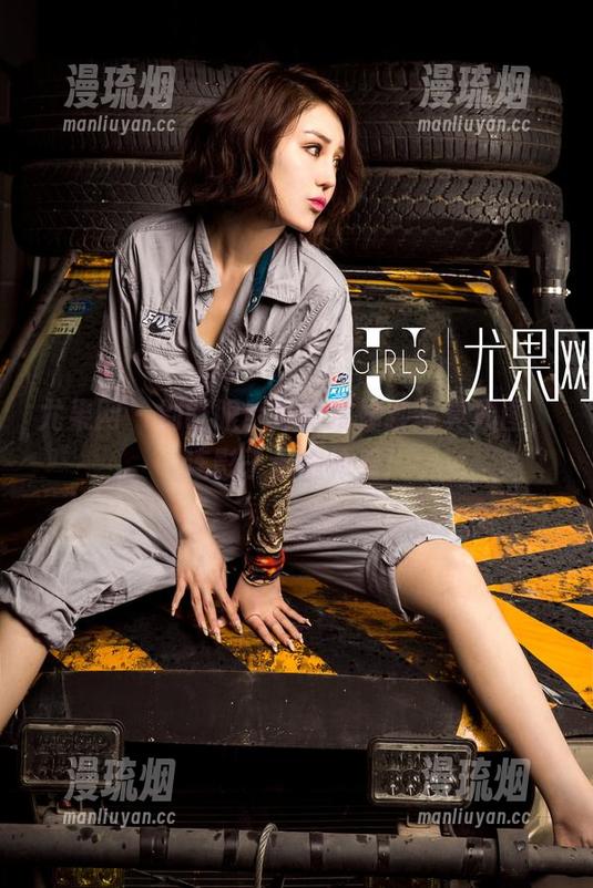 尤果网-乔依琳 尤果网 - 别眨眼!乔依琳婚纱写真原图,连影子都在偷看!