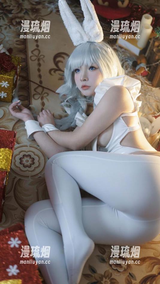 看！玉汇yuuhui与一之濑明日奈的兔女郎全套写真，简直就是神仙搭配。